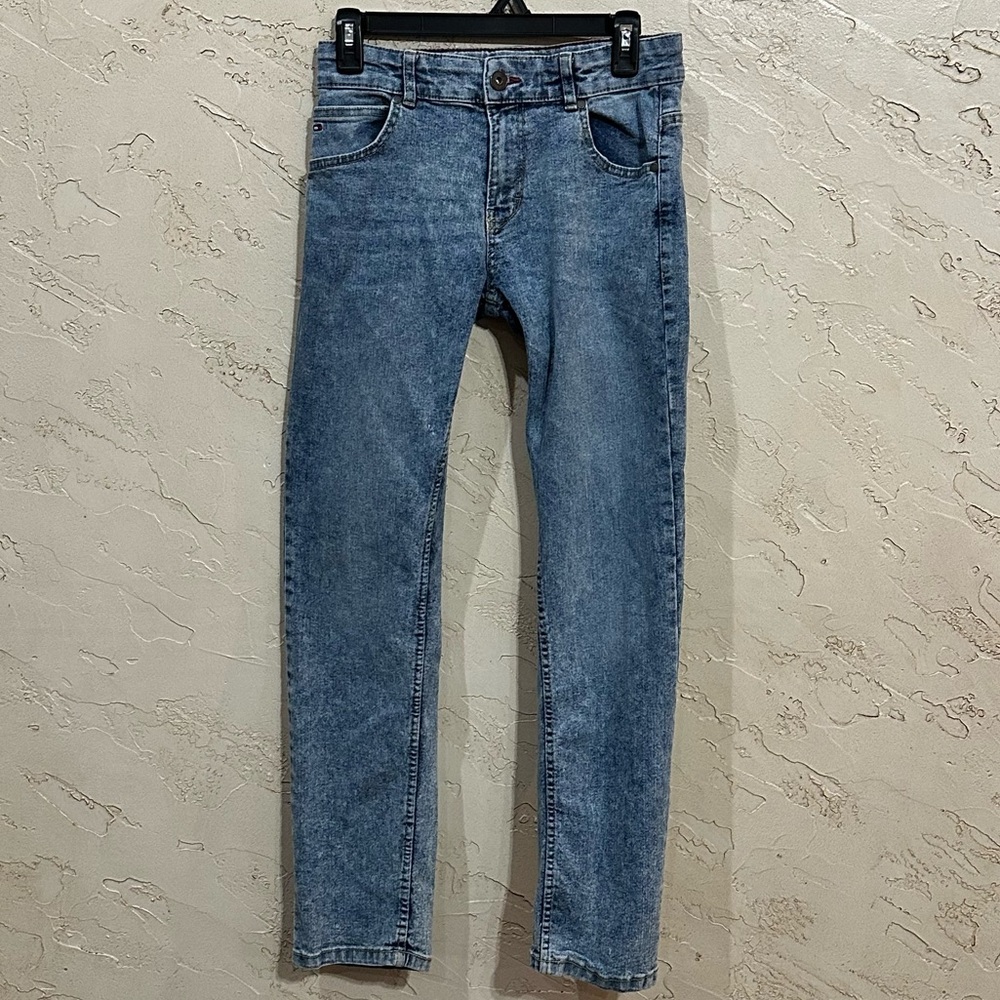 Tommy Hilfiger Boys Blue Denim Rebel Skinny Jeans Adjustable Waist size 14